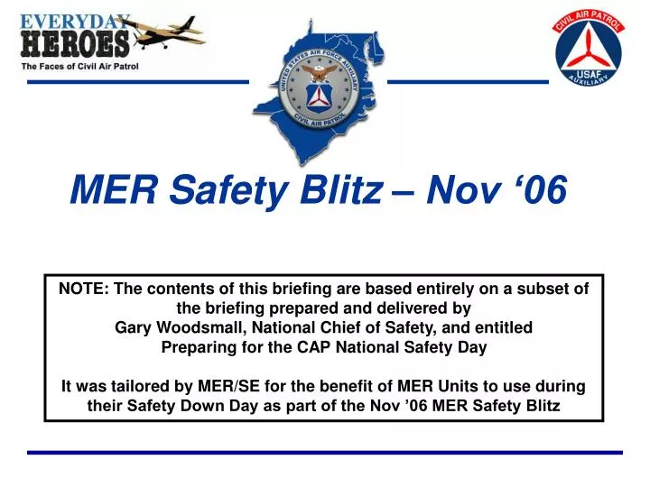 mer safety blitz nov 06
