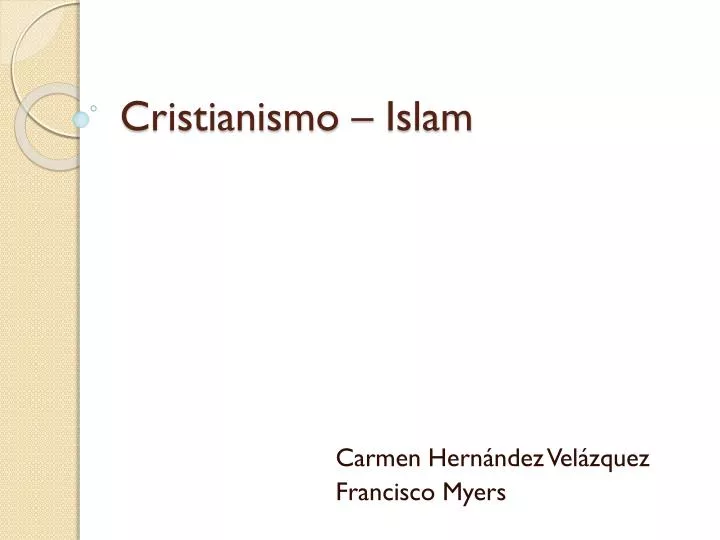 cristianismo islam