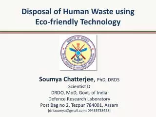 Disposal of Human Waste using Eco-friendly Technology