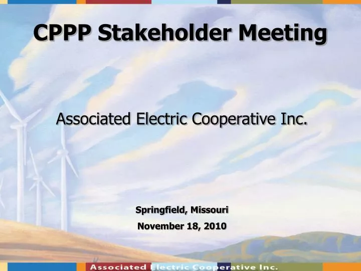 cppp stakeholder meeting