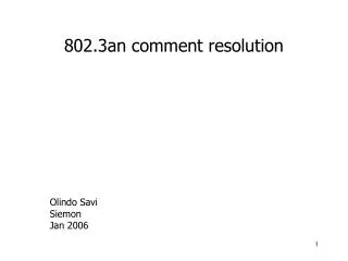 802.3an comment resolution