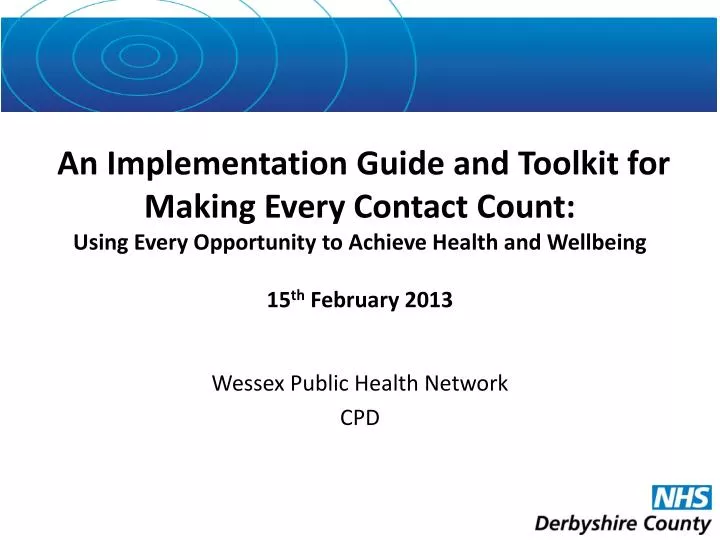wessex public health network cpd
