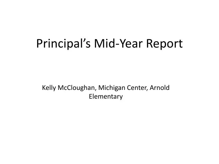 principal s mid year report