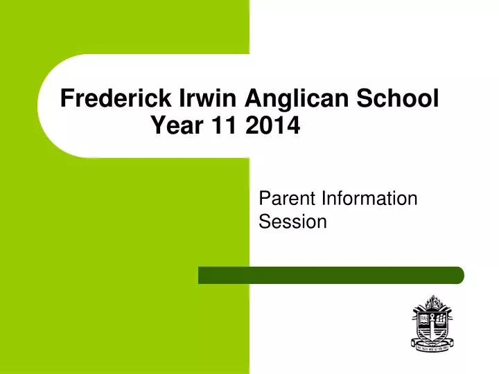 frederick irwin anglican school year 11 2014