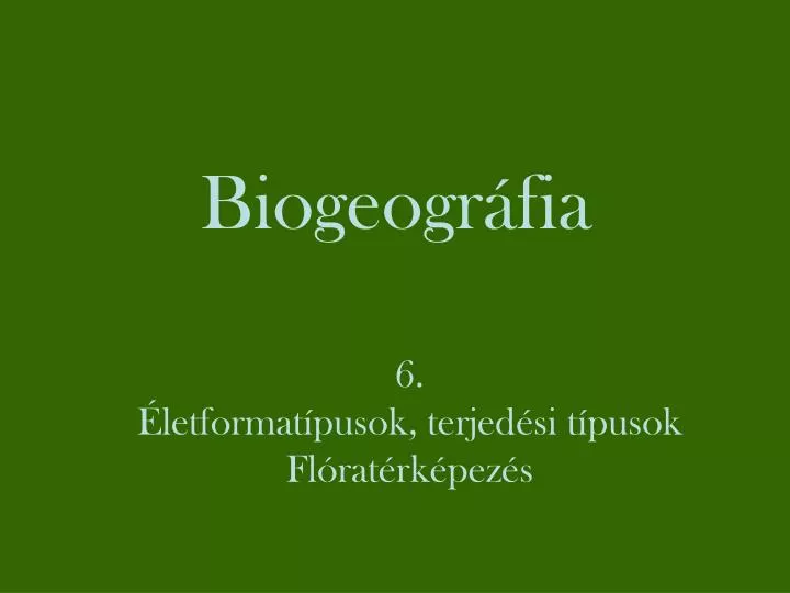 biogeogr fia