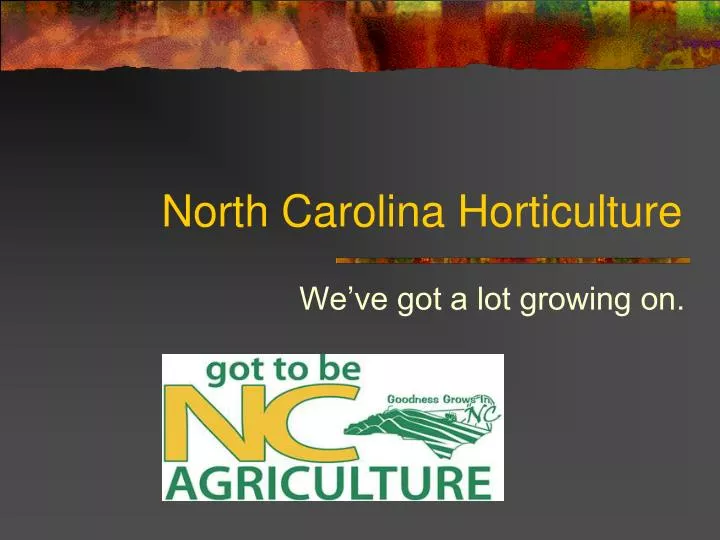 north carolina horticulture