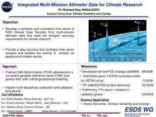 Integrated Multi-Mission Altimeter Data for Climate Research