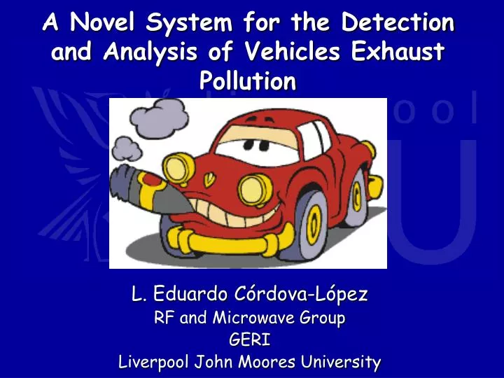 a novel system for the detection and analysis of vehicles exhaust pollution