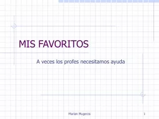 mis favoritos