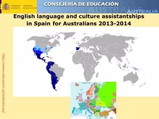 English language and culture assistantships in Spain for Australians 2013-2014