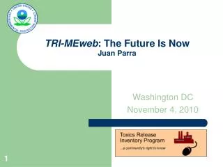 TRI-MEweb : The Future Is Now Juan Parra