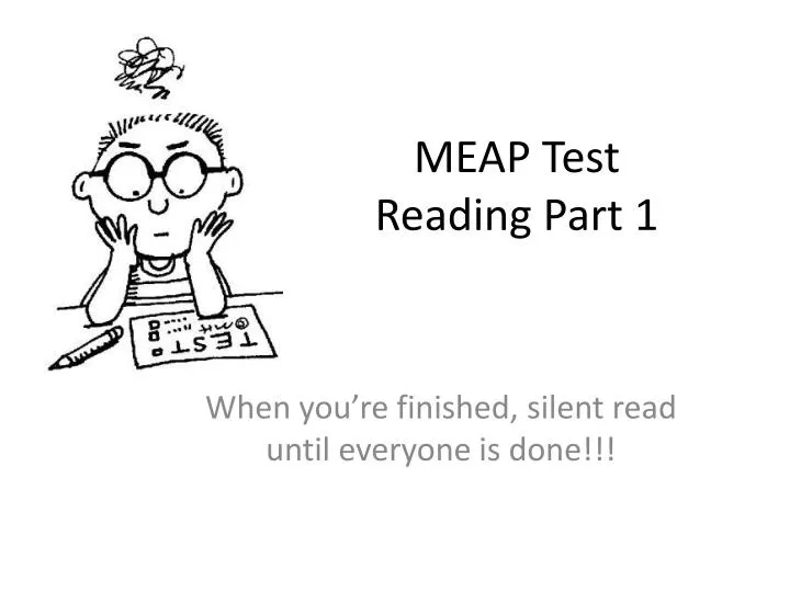 meap test reading part 1