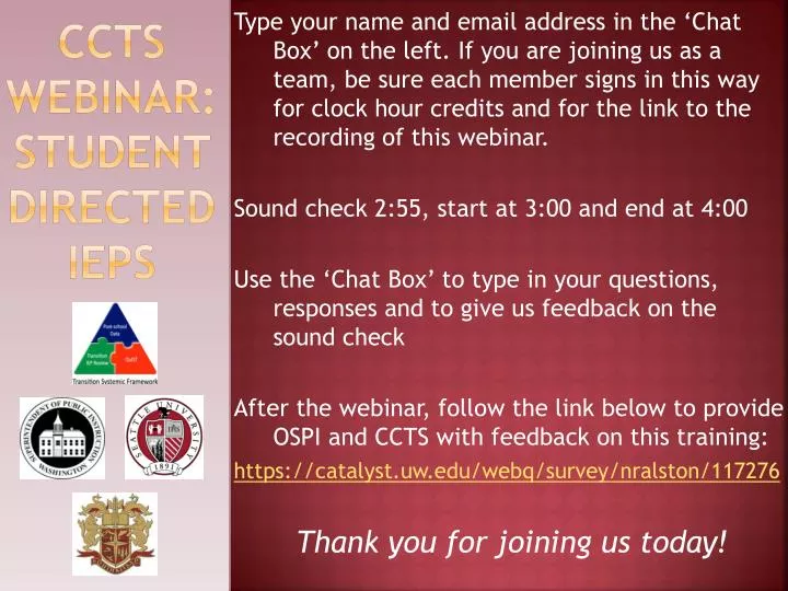 ccts webinar student directed ieps