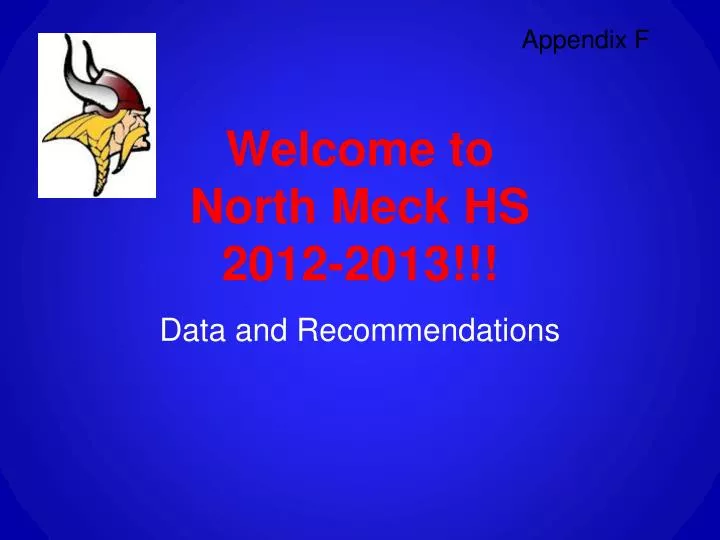 welcome to north meck hs 2012 2013