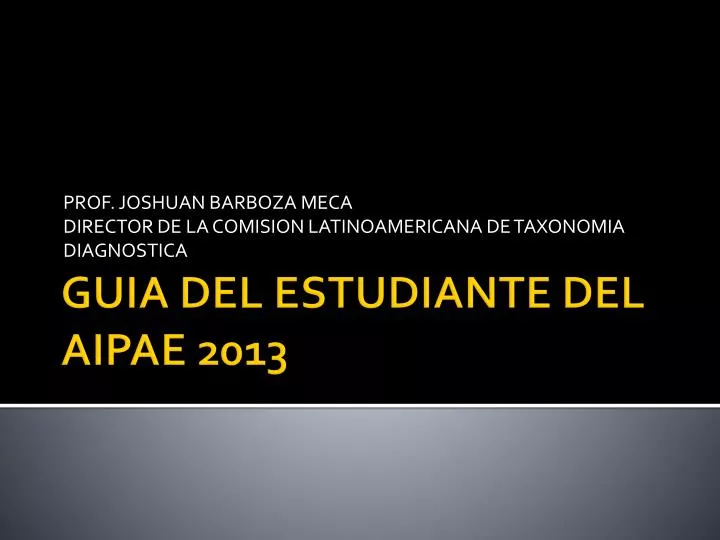 prof joshuan barboza meca director de la comision latinoamericana de taxonomia diagnostica