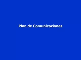 plan de comunicaciones