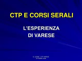 ctp e corsi serali