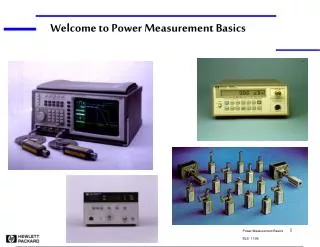 Welcome to Power Measurement Basics