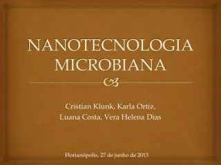 nanotecnologia microbiana