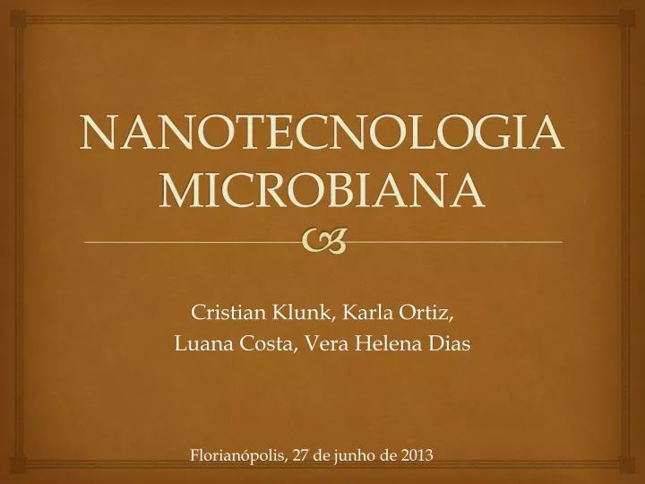 nanotecnologia microbiana