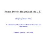 Proton Driver: Prospects in the U.S. - slide 1