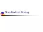 Standardized testing - slide 1