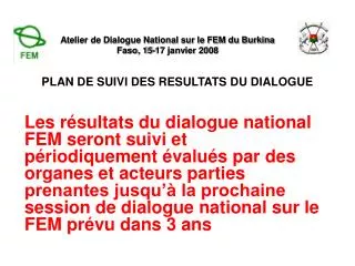 plan de suivi des resultats du dialogue