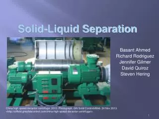 Solid-Liquid Separation