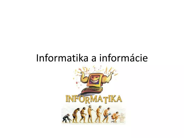 informatika a inform cie