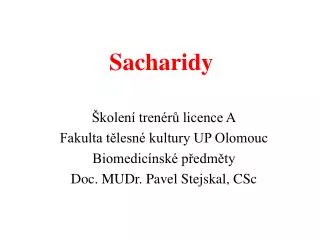 sacharidy