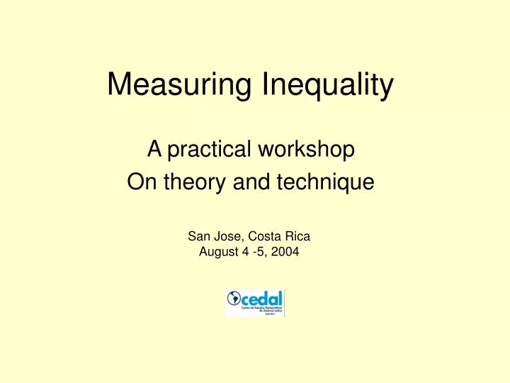 measuring inequality