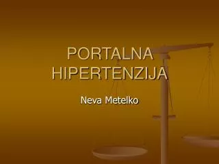 portalna hipertenzija