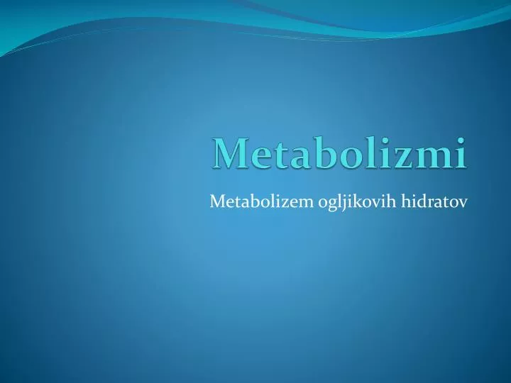 metabolizmi