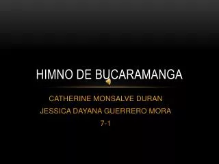 himno de bucaramanga
