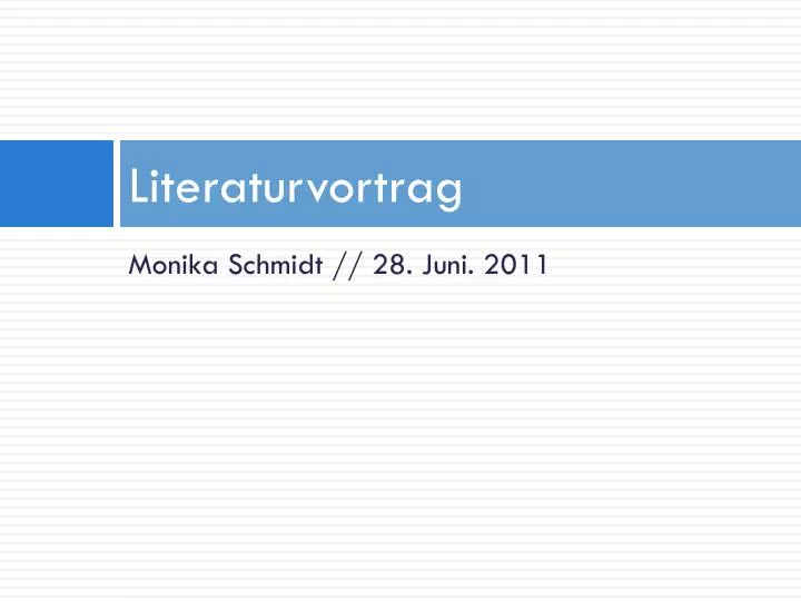 literaturvortrag