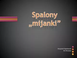spalony mijanki