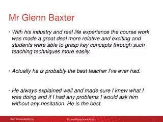 Mr Glenn Baxter