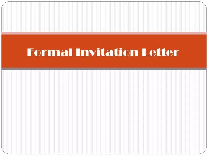 formal invitation letter