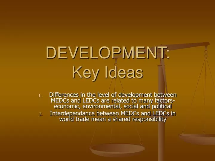 development key ideas