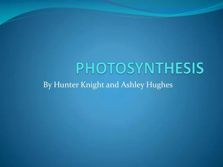 photosynthesis