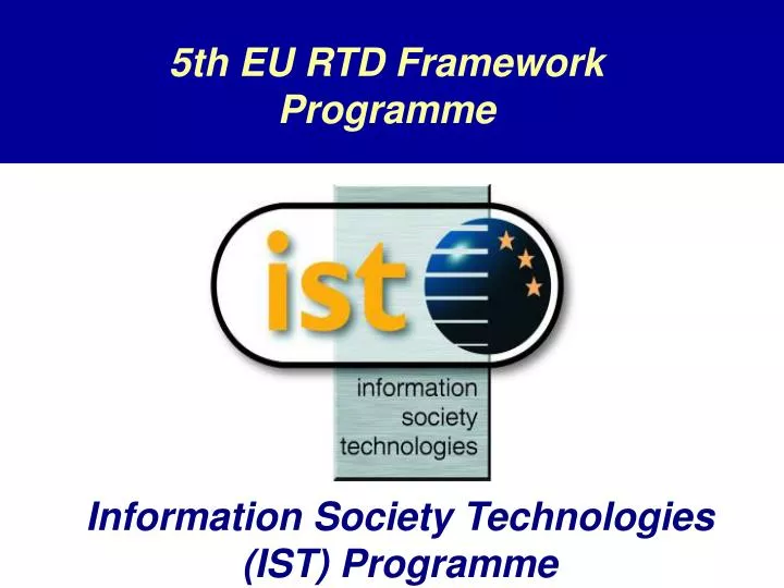 information society technologies ist programme