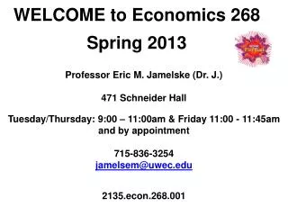 Professor Eric M. Jamelske (Dr. J.)