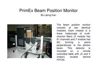 primex beam position monitor by liping gan