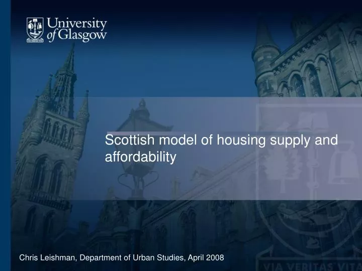 scottish model of housing supply and affordability