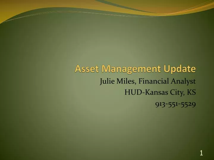 asset management update