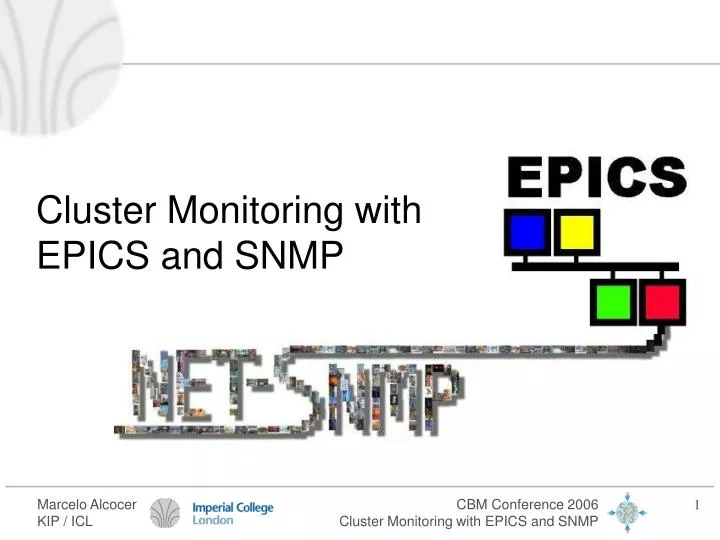 cluster monitoring with epics and snmp