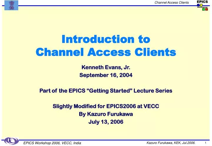 introduction to channel access clients