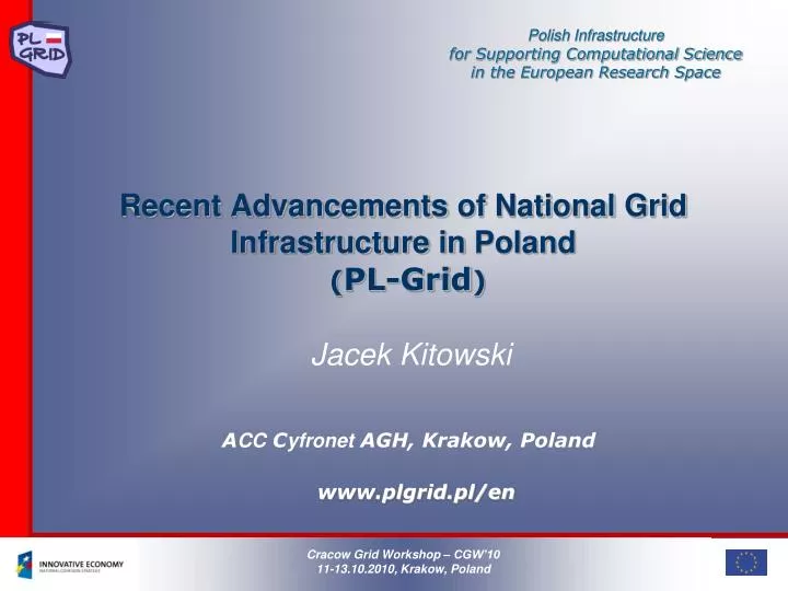 recent advancements of national grid infrastructure in poland pl grid