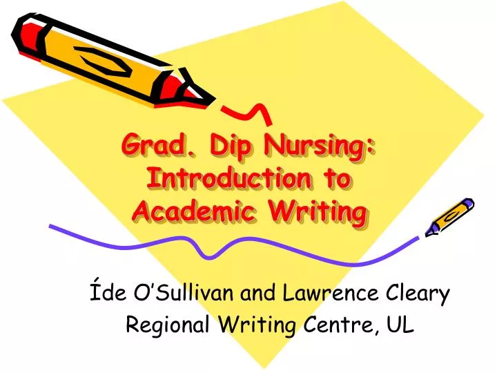 grad dip nursing introduction to academic writing