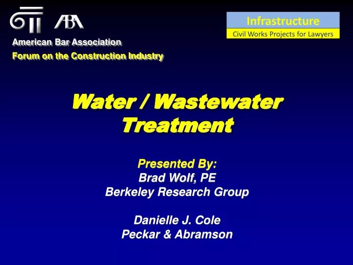 water wastewater treatment
